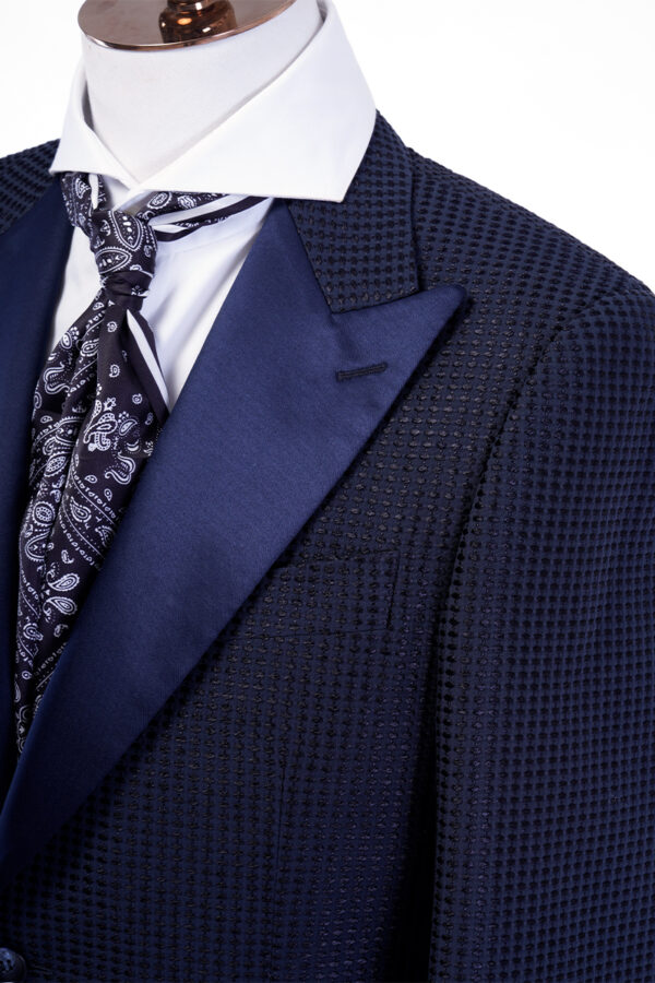 Navy Single-Breasted Men 2-Piece Suit - Image 3