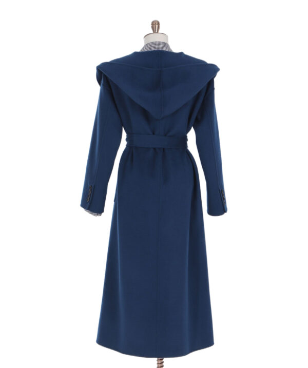 Blue Double Faced Women's Coat - Image 4