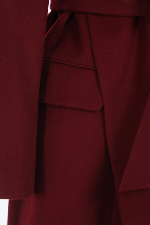 Burgandy Women's Coat - Image 3