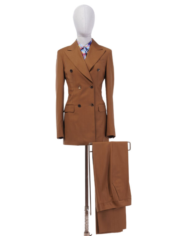 Brown 2-Piece Women Suit