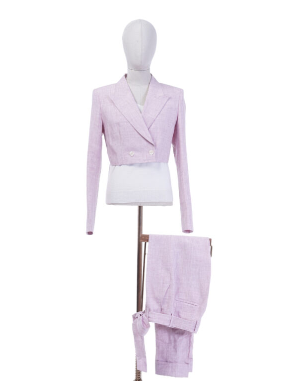 Pink 2-Piece Women Suit