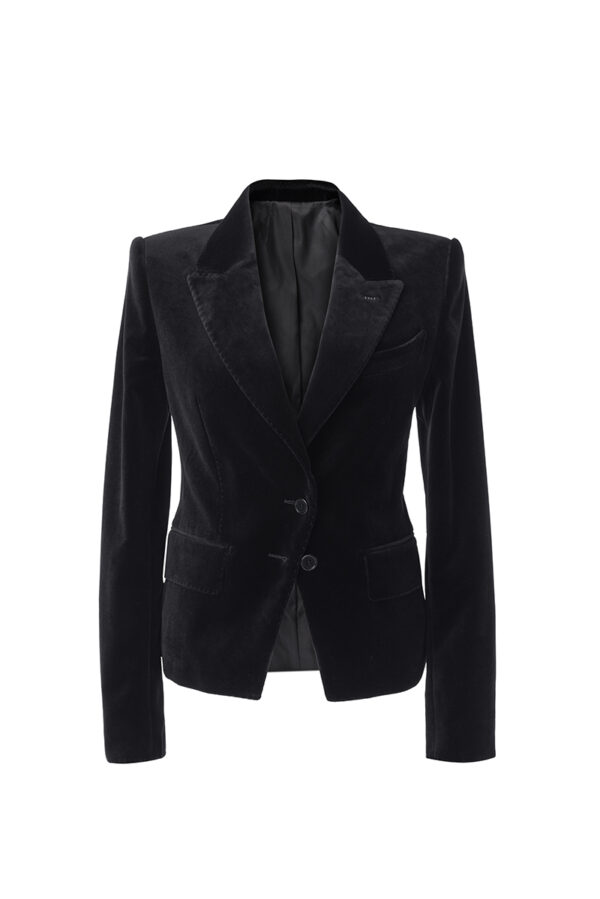 Black Single-Breasted Women Jacket