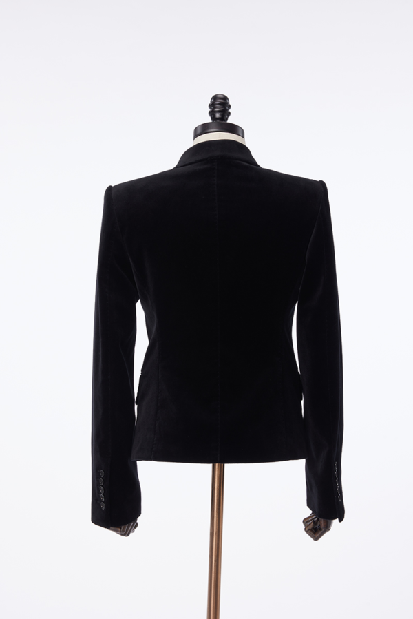 Black Single-Breasted Women Jacket - Image 2