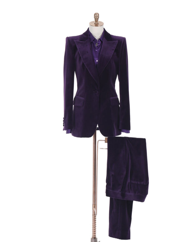 Purple 2-Piece Women Suit