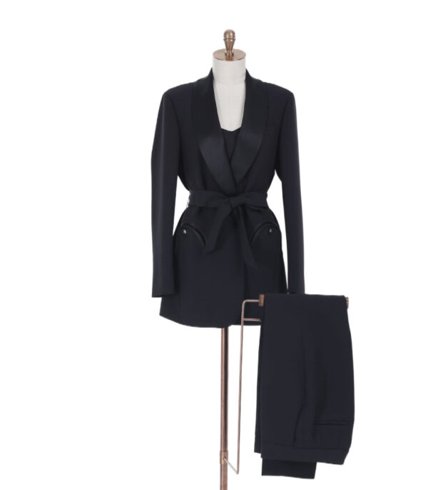 Black 2-Piece Single-Breasted Women suit